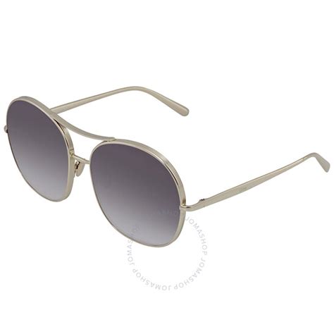 chloe ce128s|Chloe Grey Round Sunglasses CE128S 744 61.